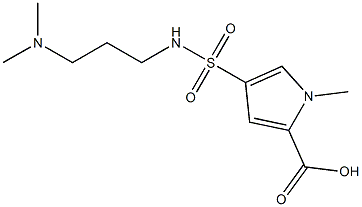 4-{[3-(dimethylamino)propyl]sulfamoyl}-1-methyl-1H-pyrrole-2-carboxylic acid Structure