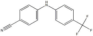 4-{[4-(trifluoromethyl)phenyl]amino}benzonitrile Struktur