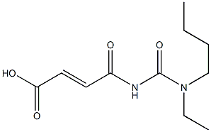 4-{[butyl(ethyl)carbamoyl]amino}-4-oxobut-2-enoic acid Struktur