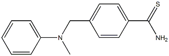 4-{[methyl(phenyl)amino]methyl}benzenecarbothioamide Struktur