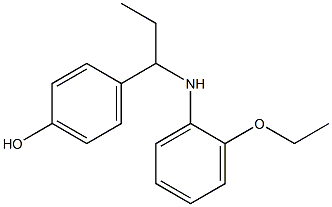 4-{1-[(2-ethoxyphenyl)amino]propyl}phenol Struktur