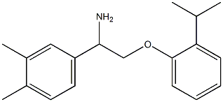 4-{1-amino-2-[2-(propan-2-yl)phenoxy]ethyl}-1,2-dimethylbenzene Struktur