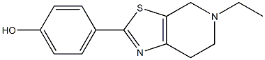 4-{5-ethyl-4H,5H,6H,7H-pyrido[4,3-d][1,3]thiazol-2-yl}phenol Struktur