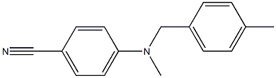 4-{methyl[(4-methylphenyl)methyl]amino}benzonitrile Struktur