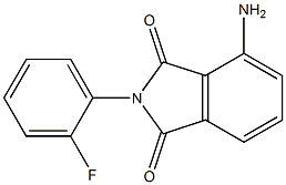 4-amino-2-(2-fluorophenyl)-2,3-dihydro-1H-isoindole-1,3-dione Struktur