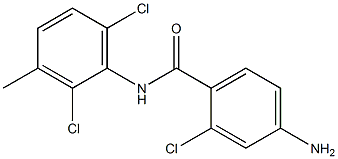 4-amino-2-chloro-N-(2,6-dichloro-3-methylphenyl)benzamide Struktur