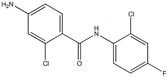 4-amino-2-chloro-N-(2-chloro-4-fluorophenyl)benzamide Struktur