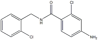 4-amino-2-chloro-N-[(2-chlorophenyl)methyl]benzamide Struktur