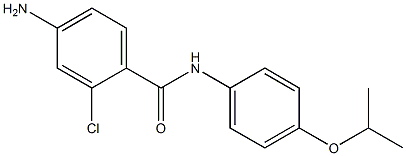 4-amino-2-chloro-N-[4-(propan-2-yloxy)phenyl]benzamide Struktur