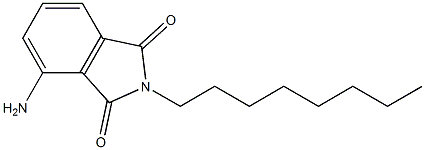 4-amino-2-octyl-2,3-dihydro-1H-isoindole-1,3-dione Struktur