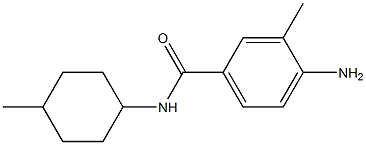 4-amino-3-methyl-N-(4-methylcyclohexyl)benzamide Struktur