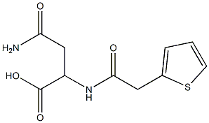 4-amino-4-oxo-2-[(thien-2-ylacetyl)amino]butanoic acid Struktur