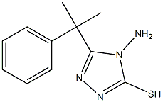 4-amino-5-(2-phenylpropan-2-yl)-4H-1,2,4-triazole-3-thiol Struktur