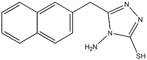 4-amino-5-(naphthalen-2-ylmethyl)-4H-1,2,4-triazole-3-thiol Struktur