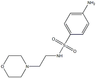 4-amino-N-(2-morpholin-4-ylethyl)benzenesulfonamide Struktur