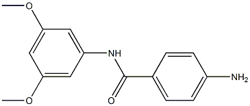 4-amino-N-(3,5-dimethoxyphenyl)benzamide Struktur