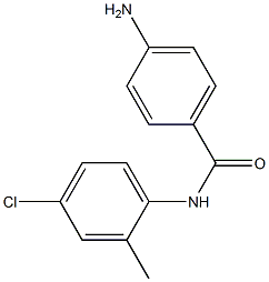 4-amino-N-(4-chloro-2-methylphenyl)benzamide Struktur