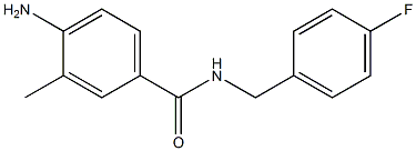 4-amino-N-(4-fluorobenzyl)-3-methylbenzamide Struktur