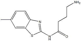 4-amino-N-(6-methyl-1,3-benzothiazol-2-yl)butanamide Struktur