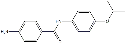 4-amino-N-[4-(propan-2-yloxy)phenyl]benzamide Struktur