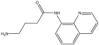 4-amino-N-quinolin-8-ylbutanamide Struktur