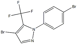 4-bromo-1-(4-bromophenyl)-5-(trifluoromethyl)-1H-pyrazole Struktur