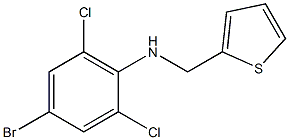 4-bromo-2,6-dichloro-N-(thiophen-2-ylmethyl)aniline Struktur