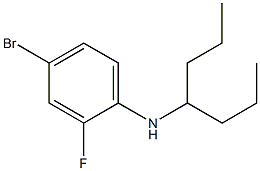 4-bromo-2-fluoro-N-(heptan-4-yl)aniline Struktur