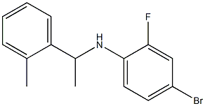 4-bromo-2-fluoro-N-[1-(2-methylphenyl)ethyl]aniline Struktur