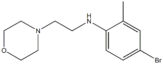 4-bromo-2-methyl-N-[2-(morpholin-4-yl)ethyl]aniline Struktur