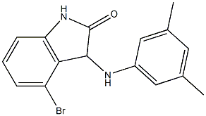 4-bromo-3-[(3,5-dimethylphenyl)amino]-2,3-dihydro-1H-indol-2-one Struktur