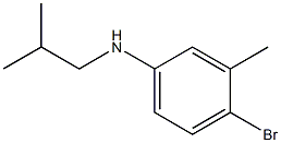 4-bromo-3-methyl-N-(2-methylpropyl)aniline Struktur