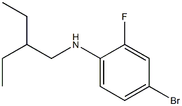 4-bromo-N-(2-ethylbutyl)-2-fluoroaniline Struktur