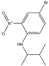 4-bromo-N-(3-methylbutan-2-yl)-2-nitroaniline Struktur