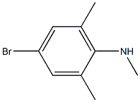 4-bromo-N,2,6-trimethylaniline Struktur