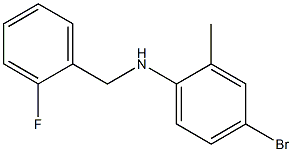 4-bromo-N-[(2-fluorophenyl)methyl]-2-methylaniline Struktur