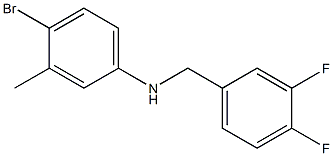 4-bromo-N-[(3,4-difluorophenyl)methyl]-3-methylaniline Struktur