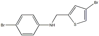 4-bromo-N-[(4-bromothiophen-2-yl)methyl]aniline Struktur