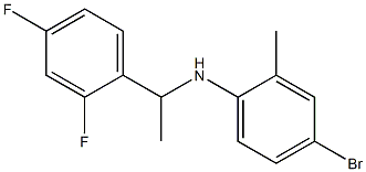 4-bromo-N-[1-(2,4-difluorophenyl)ethyl]-2-methylaniline Struktur