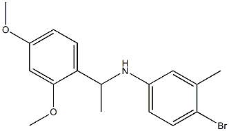 4-bromo-N-[1-(2,4-dimethoxyphenyl)ethyl]-3-methylaniline Struktur