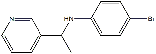 4-bromo-N-[1-(pyridin-3-yl)ethyl]aniline Struktur