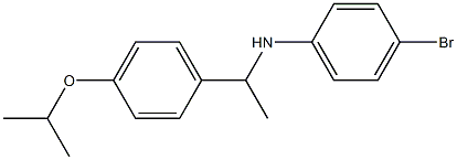 4-bromo-N-{1-[4-(propan-2-yloxy)phenyl]ethyl}aniline Struktur