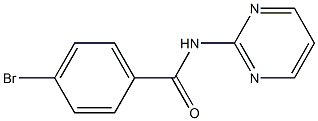 4-bromo-N-pyrimidin-2-ylbenzamide Struktur