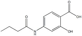 4-butanamido-2-hydroxybenzoic acid Struktur