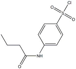 4-butanamidobenzene-1-sulfonyl chloride Struktur