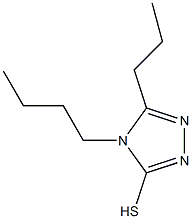 4-butyl-5-propyl-4H-1,2,4-triazole-3-thiol Struktur