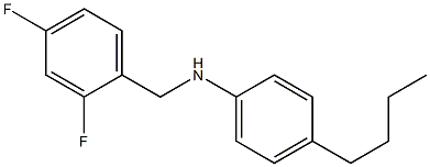 4-butyl-N-[(2,4-difluorophenyl)methyl]aniline Struktur