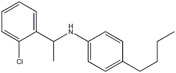 4-butyl-N-[1-(2-chlorophenyl)ethyl]aniline Struktur