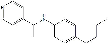 4-butyl-N-[1-(pyridin-4-yl)ethyl]aniline Struktur