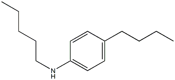 4-butyl-N-pentylaniline Struktur